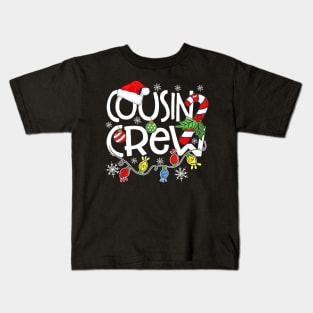 Christmas Cousin Crew Funny Red Plaid Matching Pajama Kids T-Shirt